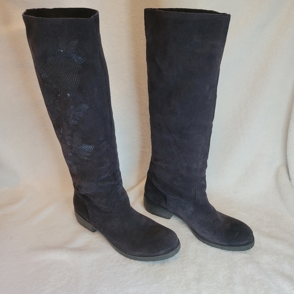 Sundance Embroidered Suede Boots - Picture 2 of 8